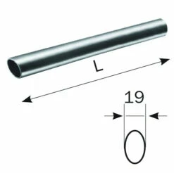Fermeture Anti-panique Iseo : Barre Ovale Horizontale Finition Endur4nce