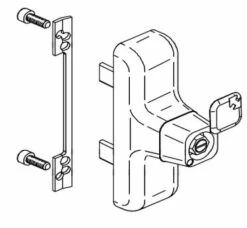 Ferrure Giesse Aluminium Pour Gorge Européenne : Crémone Euroaway