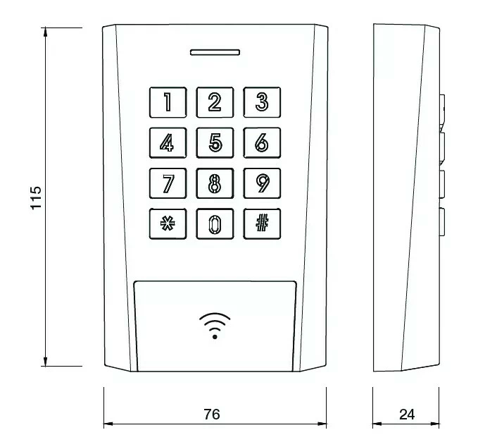 Clavier à Code AXK320 4 Clavier à Code AXK320 – Image 2
