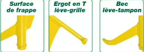 Outil De Maçon : Leve Plaque D'egout Toucan 4 Outil De Maçon : Leve Plaque D'egout Toucan – Image 2