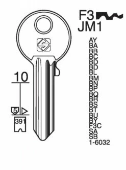 Ébauche De Clé JPM - Silca Unican FRANCE SA