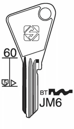 Ébauche De Clé JPM - Silca Unican FRANCE SA -SETIN Boutique SET 84359