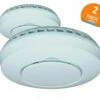 Détecteur Avertisseur De Fumée : Détecteurs De Fumée Connectables - Pack De 2 2 Détecteur Avertisseur De Fumée : Détecteurs De Fumée Connectables - Pack De 2 -SETIN Boutique SET 85163