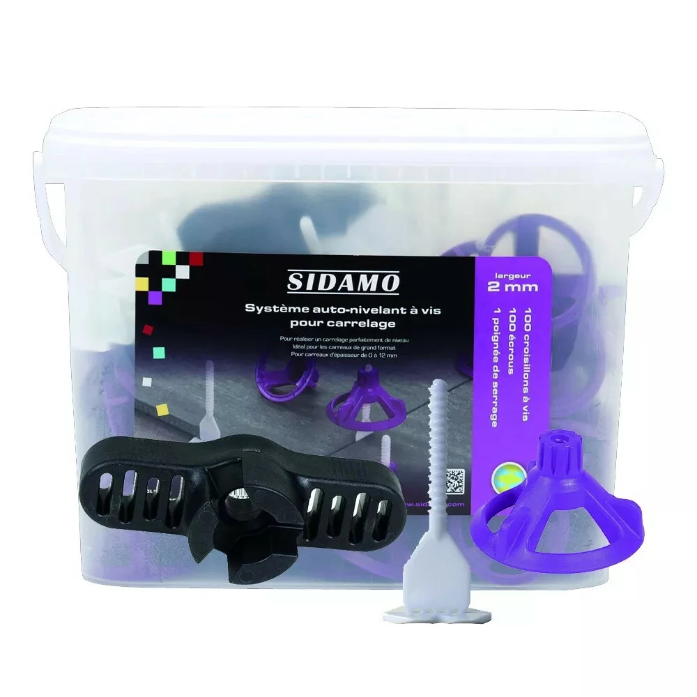 Outil De Carreleur : Kit En Seau De 100 Croisillons + Poignee + 100 Ecrous. 4 Outil De Carreleur : Kit En Seau De 100 Croisillons + Poignee + 100 Ecrous. – Image 2