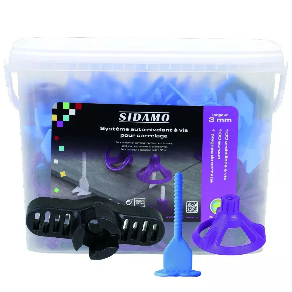 Outil De Carreleur : Kit En Seau De 100 Croisillons + Poignee + 100 Ecrous. 5 Outil De Carreleur : Kit En Seau De 100 Croisillons + Poignee + 100 Ecrous. – Image 3