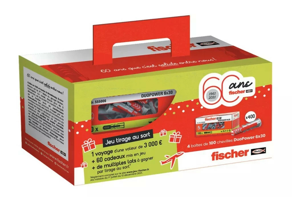 Lot De 400 Chevilles Duopower Fischer 3 Lot De 400 Chevilles Duopower Fischer