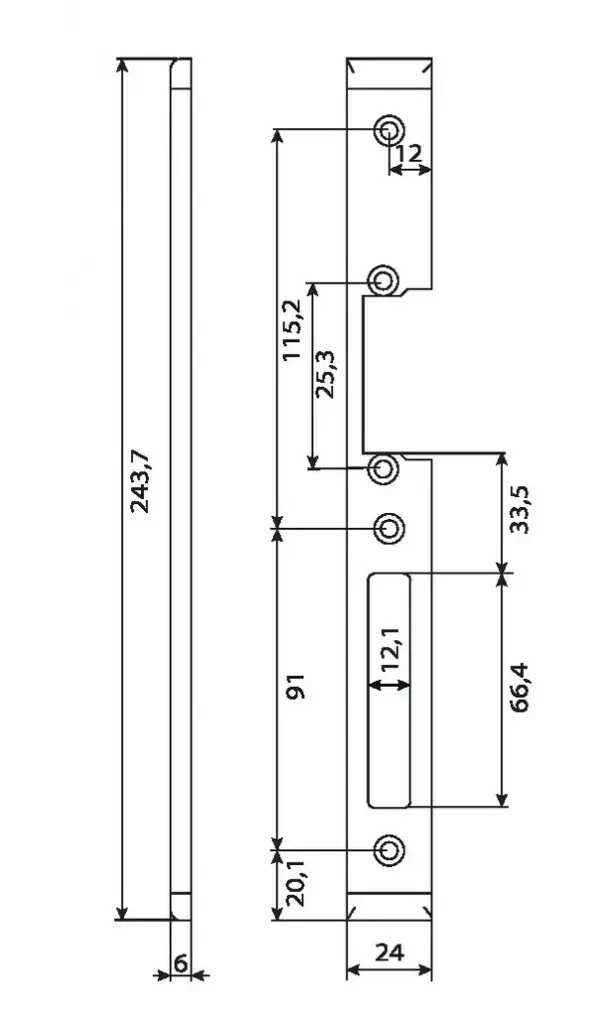 Verrouillage : Têtière Pour Gâche Encastrée 20 Verrouillage : Têtière Pour Gâche Encastrée – Image 18