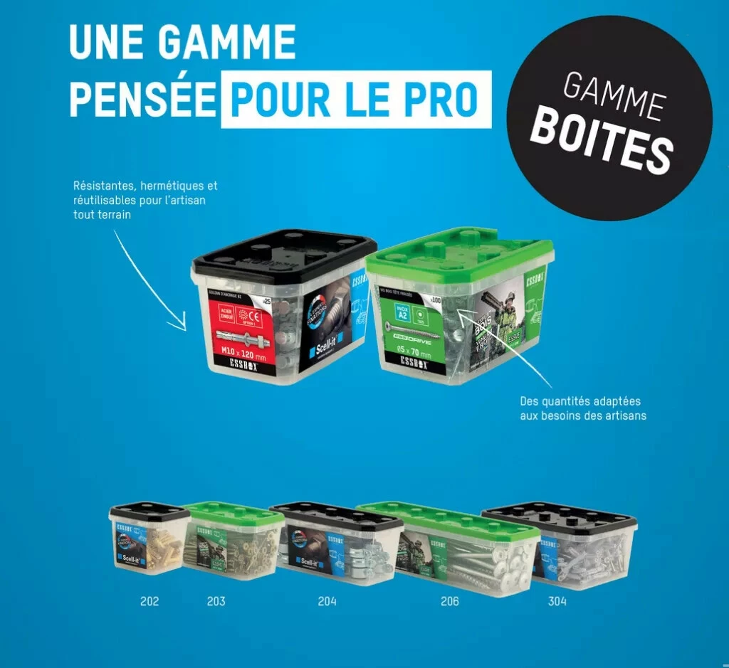 ESSBOX System : Vis Béton Acier Zingué 4 ESSBOX System : Vis Béton Acier Zingué – Image 2