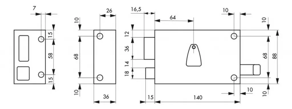Serrure Horizontale à Tirage Thirard 6 Serrure Horizontale à Tirage Thirard – Image 4