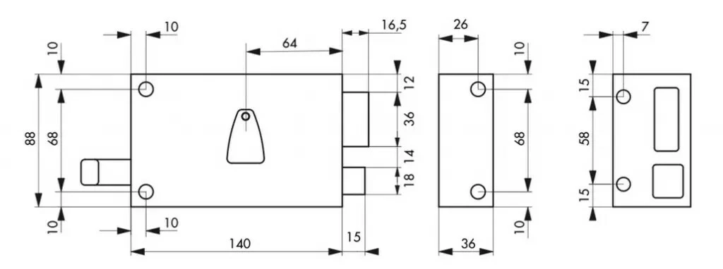 Serrure Horizontale à Tirage Thirard 4 Serrure Horizontale à Tirage Thirard – Image 2