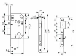 Serrure A50 NF Monomax Finition Epoxy Noir Thirard -SETIN Boutique SET 92617