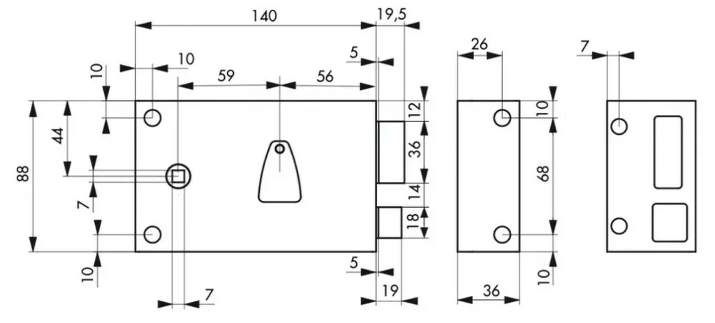 Serrure Pour Grille Et Portail Thirard 4 Serrure Pour Grille Et Portail Thirard – Image 2