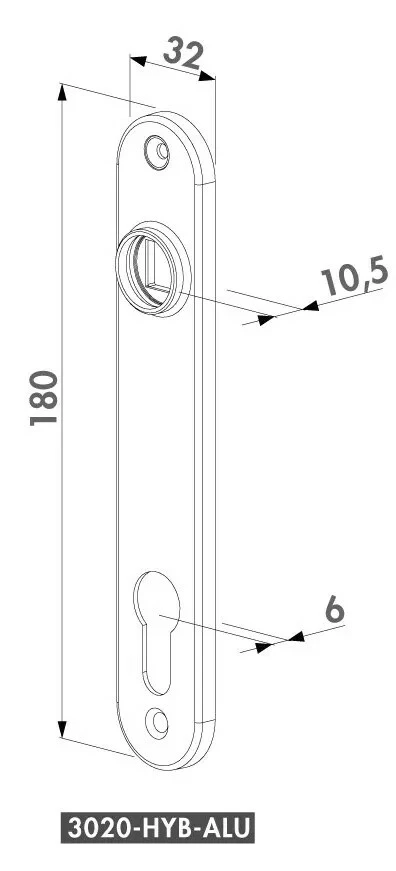 Serrure De Grille En Applique : Plaque De Propreté Standard 5 Serrure De Grille En Applique : Plaque De Propreté Standard – Image 3