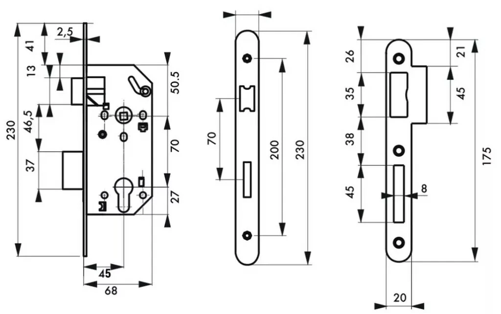 Serrure Série A45 NF Monomax Thirard 4 Serrure Série A45 NF Monomax Thirard – Image 2