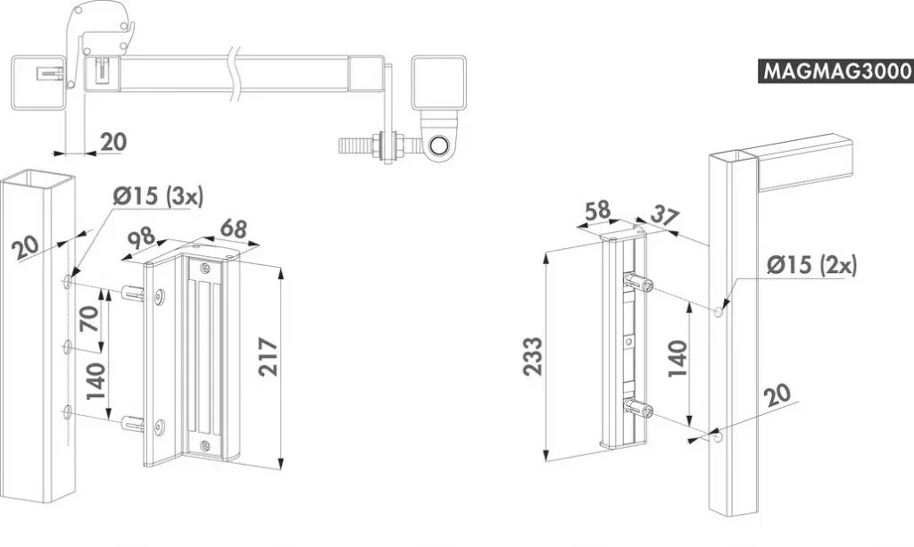 Ventouse électromagnétique Pour Portails Battants - Locinox 4 Ventouse électromagnétique Pour Portails Battants - Locinox – Image 2