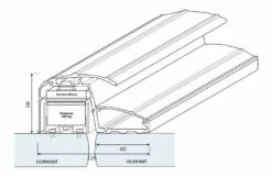 Bandeau Ventouse électromagnétique BO 800 RN -SETIN Boutique SET 97347