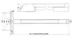 Fermeture Anti-panique JPM : Certifié EN1125 - NFQE+C - CFPF 2 Heures