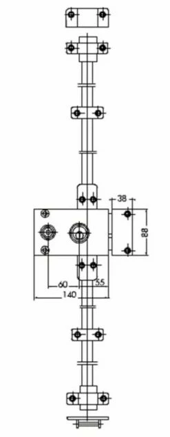 Serrure Multipoint En Applique : Série Keso 2000 S JPM 16 Serrure Multipoint En Applique : Série Keso 2000 S JPM -SETIN Boutique set 2030