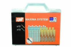 Cheville Chimique : Coffret MAXIMA Plus - 10 Tiges + 10 Ampoules